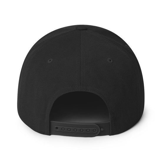 Signature Puff Logo Snapback - Black/White