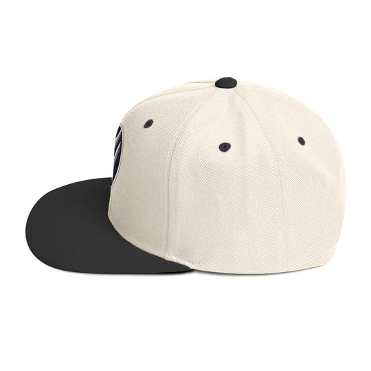 Signature Puff Logo Snapback - Black/White