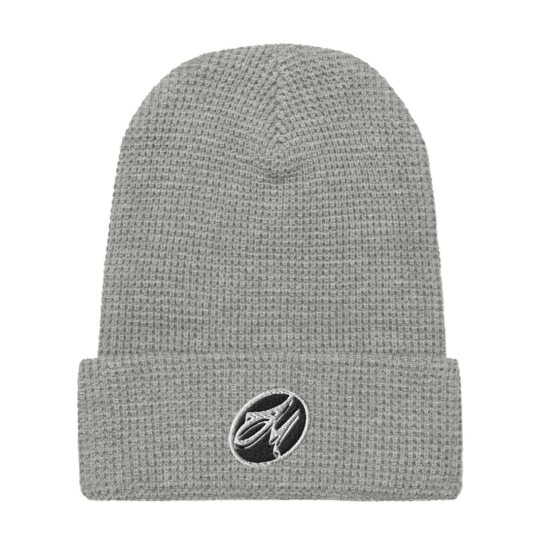 Signature Waffle Beanie - Black & White