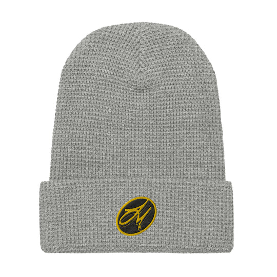 Signature Waffle Beanie - Black & Yellow